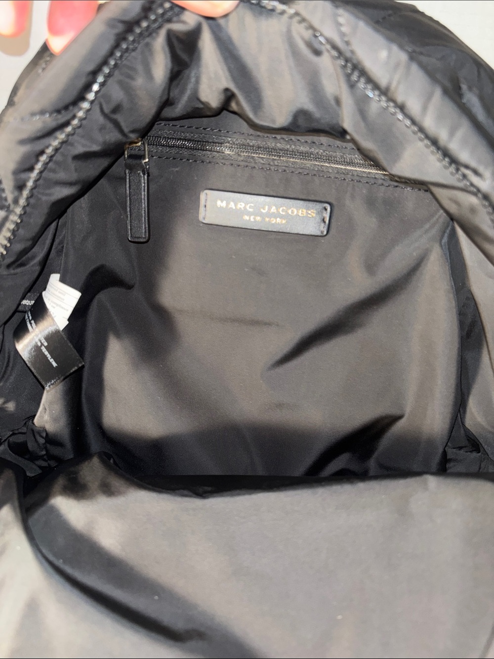 Marc Jacobs New York Quilted Nylon Black Backpack - Picture 5 of 8
